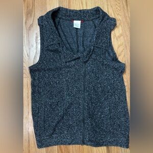 Women’s Gray Union Bay Zip Up Vest Small business casual fall lightweight